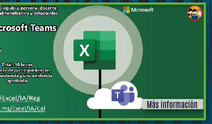Curso gratuito: Excel Intermedio-Avanzado con Microsoft Teams (Más información)